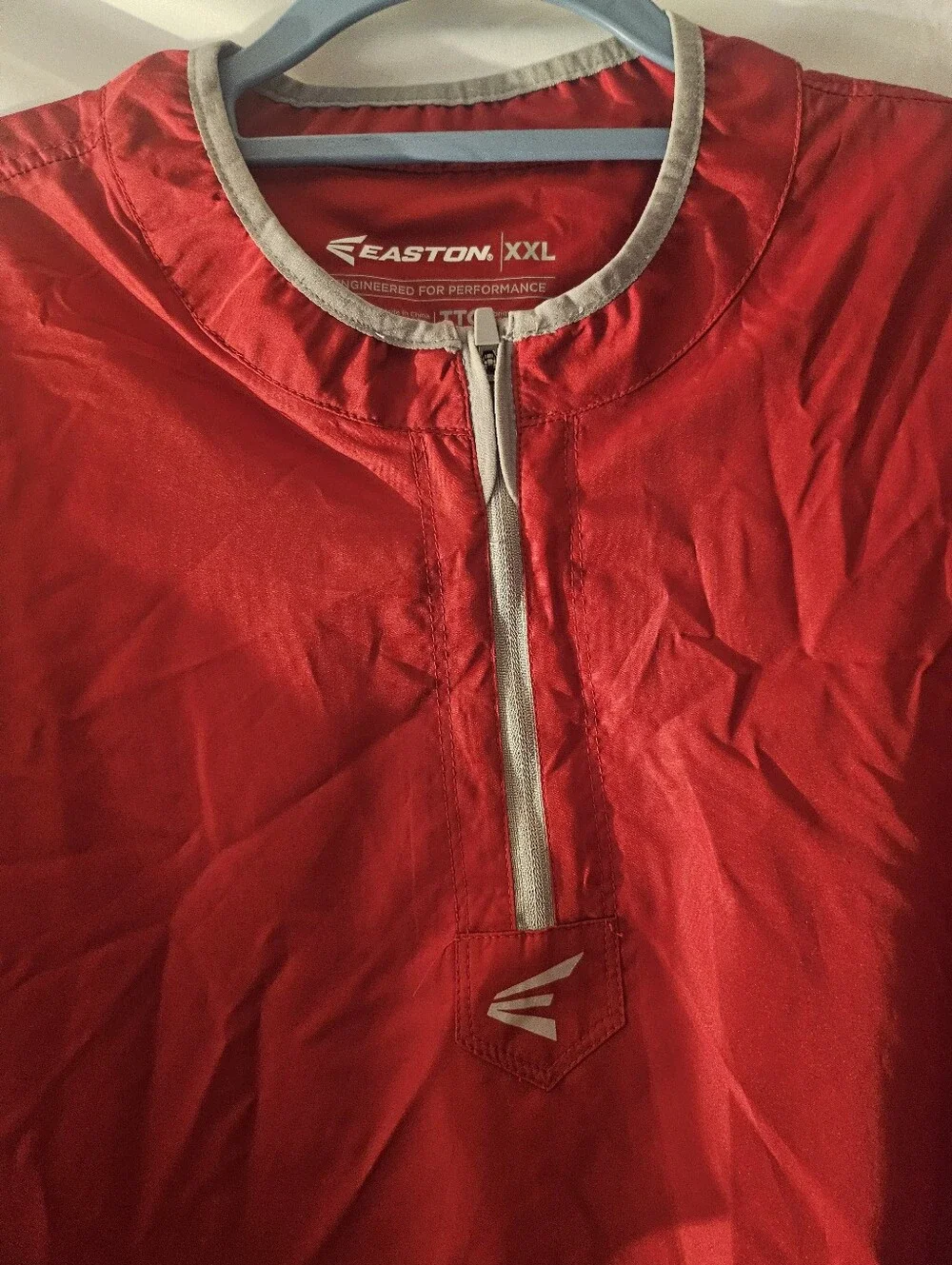 Easton Men's Bright Red Half-Zip Windbreaker Pullover Xxl